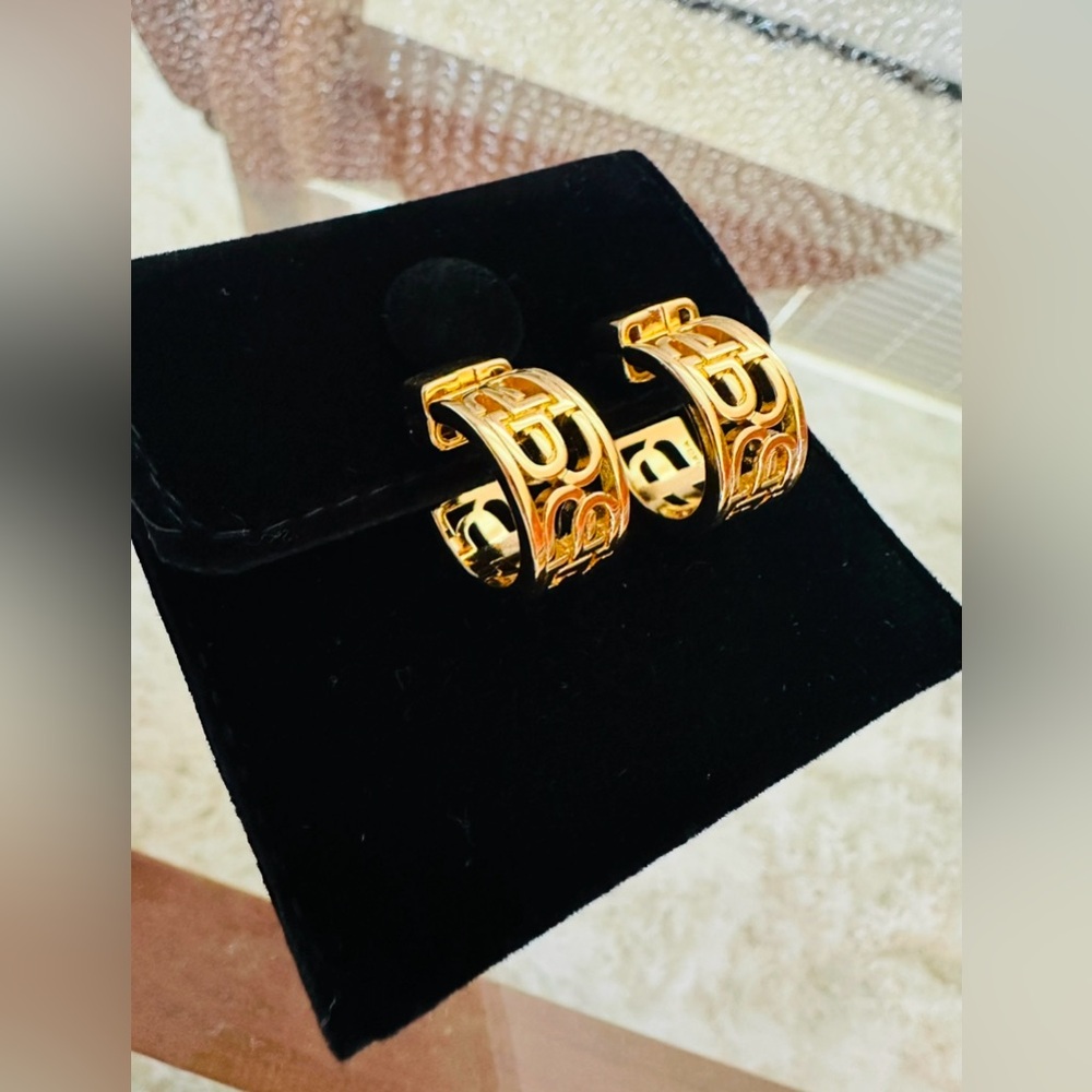 Balenciaga Gold Hoop Earrings